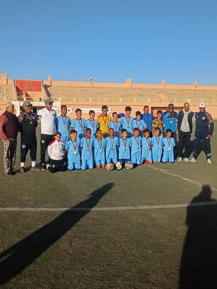 أشبال الرحمة بوتلامين يعتلون منصة التتويج بعصبة درعة تافيلالت U13